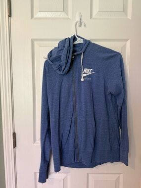 Nike Blue Full-Zip Hooded Sweatshirt